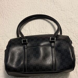 Liz Claiborne Black Checkered Shoulder Bag—EUC